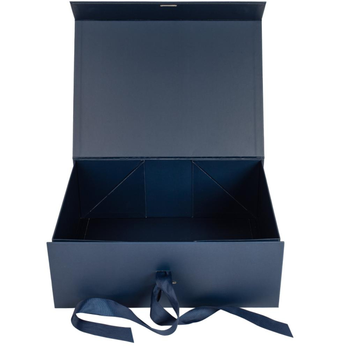 CUTIE CADOU CRACIUN 33*25*12.5CM ALBASTRA CU FUNDA SI MAGNET 775186 [5]