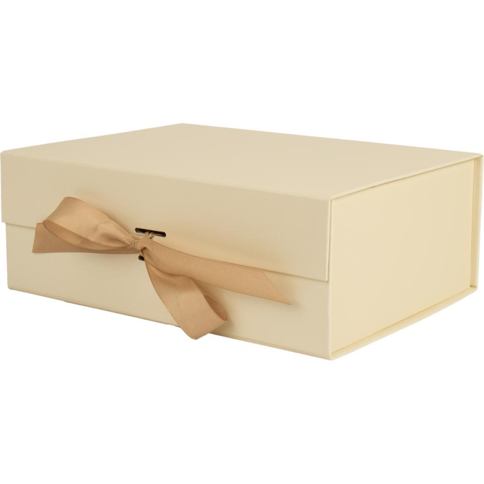 CUTIE CADOU CRACIUN 33*25*12.5CM BEJ CU FUNDA SI MAGNET 775185 [1]