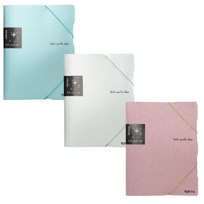 EU DOSAR PLIC CARTON A4 CU ELASTIC CULORI ASORTATE GLITTER 120374 [1]