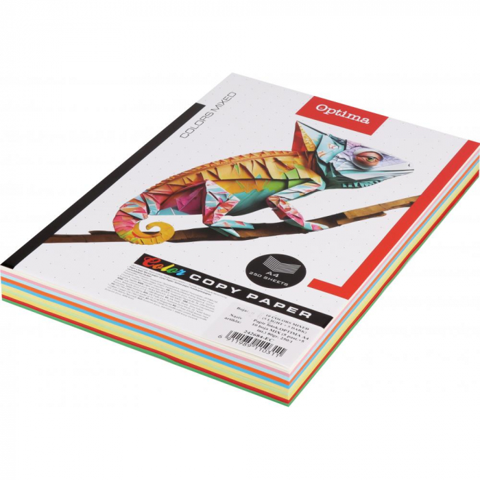 EU HARTIE COLOR A4 80GR/M2 250/SET 10 CULORI ASORTATE 130096 [1]