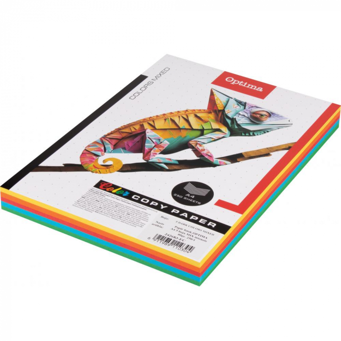 EU HARTIE COLOR A4 80GR/M2 250/SET 5 CULORI INTENSE 130097 [1]