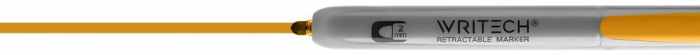 EU MARKER PERMANENT RETRACTABIL WRITECH VF.ROTUND 2MM PORTOCALIU 260065 [1]