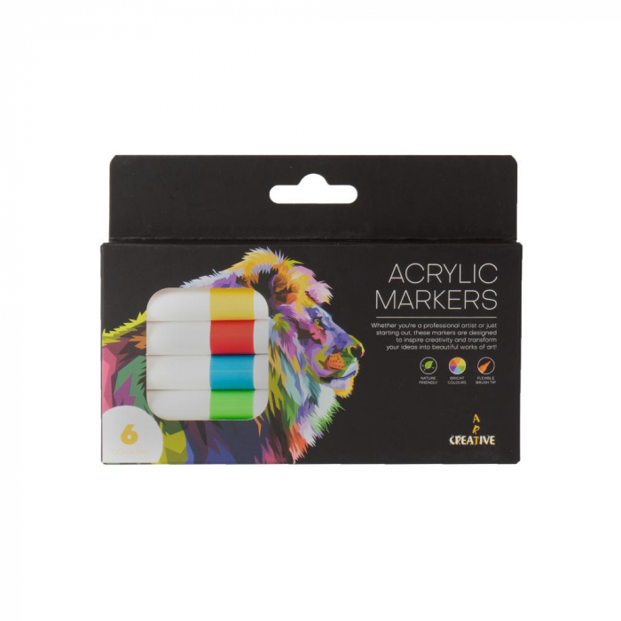 EU MARKERE ACRILICE CREATIVEART PABLO 6 CULORI/SET 75401 [1]