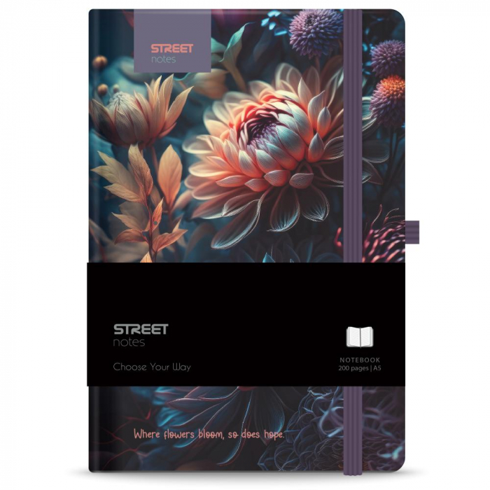 EU NOTES A5 96 FILE, CU ELASTIC, LINII, STREET BLOSSOM 778080 [1]