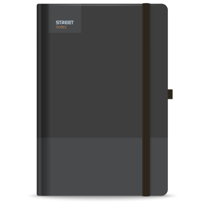 NOTES A5 96 FILE, CU ELASTIC, LINII, STREET, CASUAL BLACK 778083 [2]