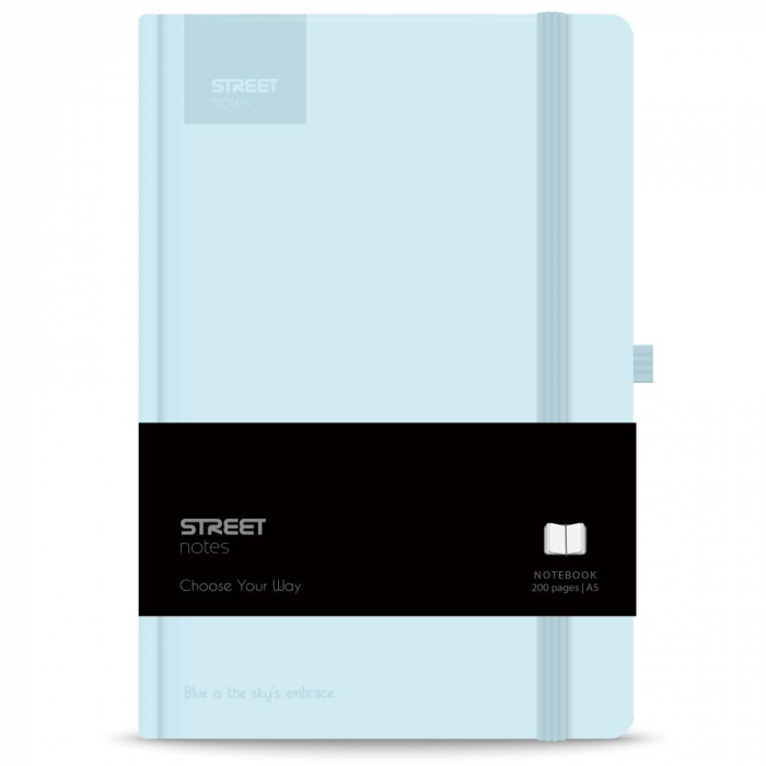 EU NOTES A5 96 FILE, CU ELASTIC, LINII, STREET, PASTEL BLUE 778094 [1]