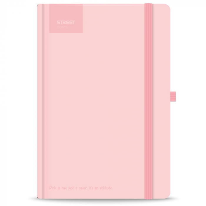 EU NOTES A5 96 FILE, CU ELASTIC, LINII, STREET, PASTEL PINK 778092 [2]