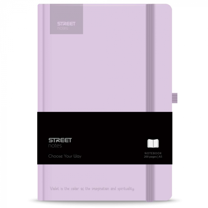 EU NOTES A5 96 FILE, CU ELASTIC, LINII, STREET, PASTEL VIOLET 778093 [1]