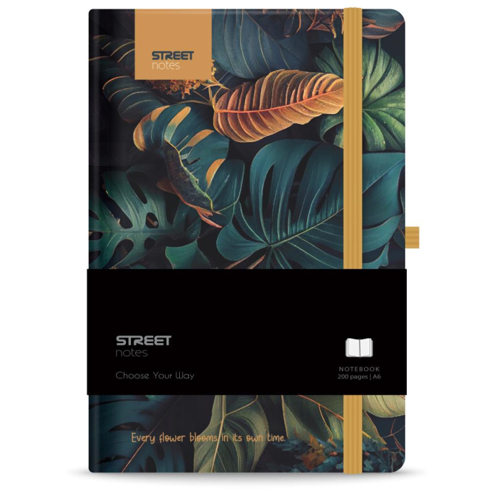 NOTES A6 96 FILE, CU ELASTIC, LINII, STREET FLOWERS GARDEN 778089 [1]