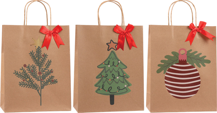 SACOSA CADOU CRACIUN 26*33*12CM ECOW SPECIAL PLUS L XMAS 77682 [2]