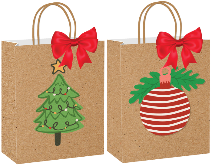 SACOSA CADOU CRACIUN 26*33*12CM ECOW SPECIAL PLUS L XMAS 77682 [1]