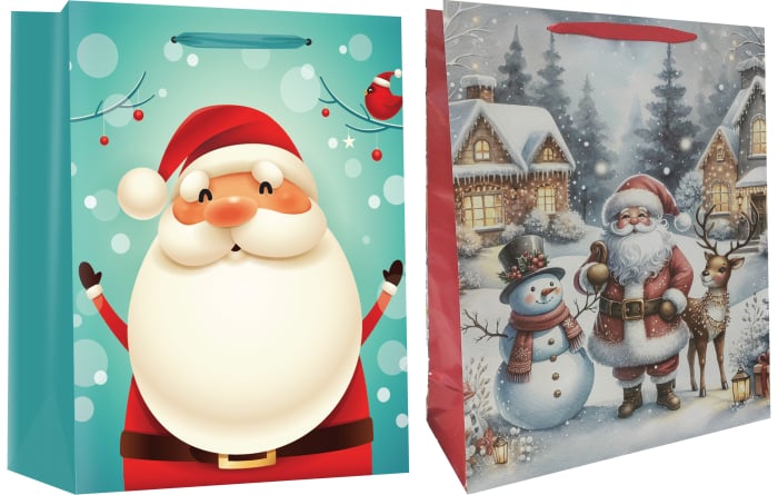 SACOSA CADOU CRACIUN 47x60x16cm MOS CRACIUN XL 77566 [1]