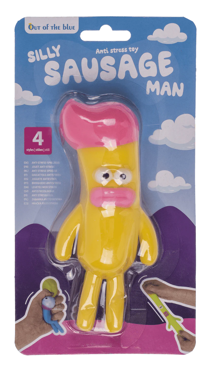 Figurină Squishy Silly Sausage Man 14.5cm - Antistres ipb.ro [2]