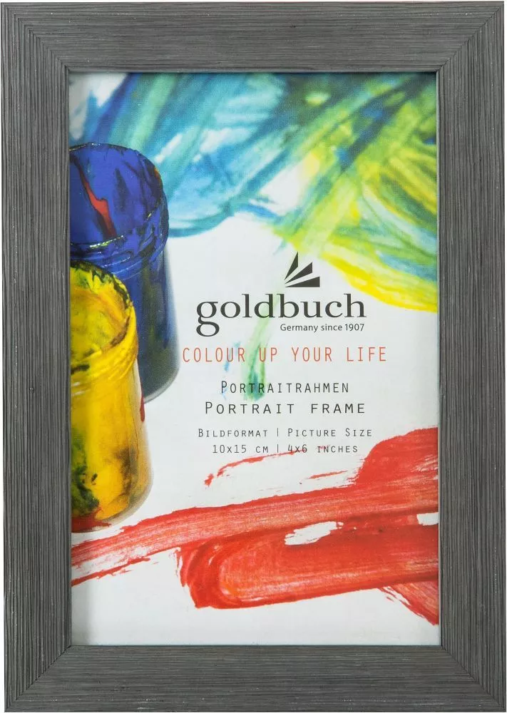 GB RAMA FOTO PLASTIC CU SUPORT 10*15CM ASPECT LEMN COLOR UP GRI INCHIS 910802 [1]