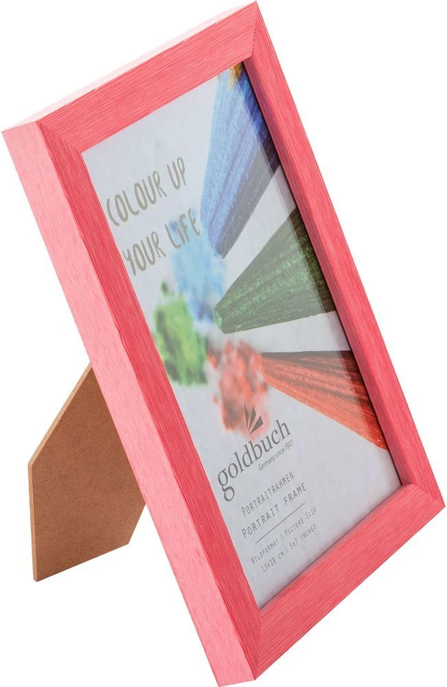 GB RAMA FOTO PLASTIC CU SUPORT 13*18CM ASPECT LEMN COLOR UP ROZ SOMON 910203 [2]