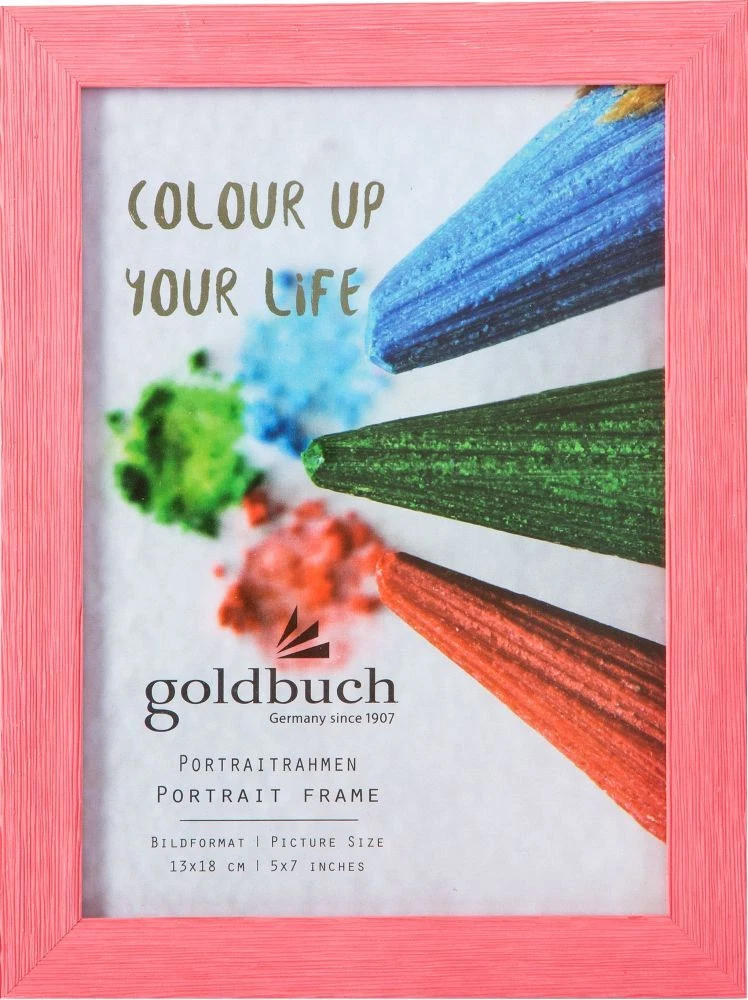 GB RAMA FOTO PLASTIC CU SUPORT 13*18CM ASPECT LEMN COLOR UP ROZ SOMON 910203 [1]