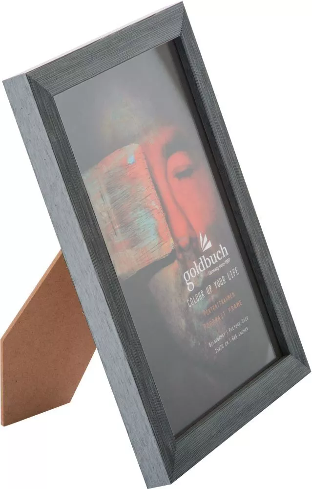 GB RAMA FOTO PLASTIC CU SUPORT 15*20CM ASPECT LEMN COLOR UP GRI INCHIS 910804 [2]