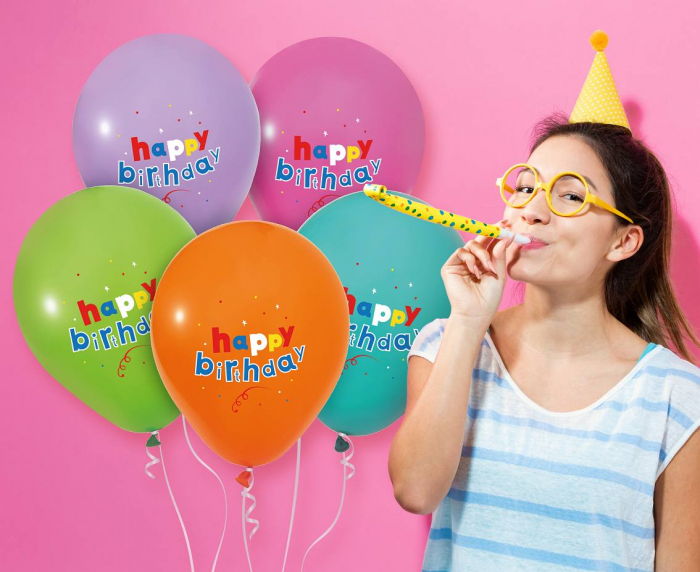 GOD BALOANE LATEX Happy Birthday, pastel, 30cm, 5/set GZ-HBK5 [3]