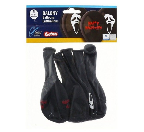 BALOANE Premium balloons, Scary Halloween, 30cm 5/set GB/PG19 [2]
