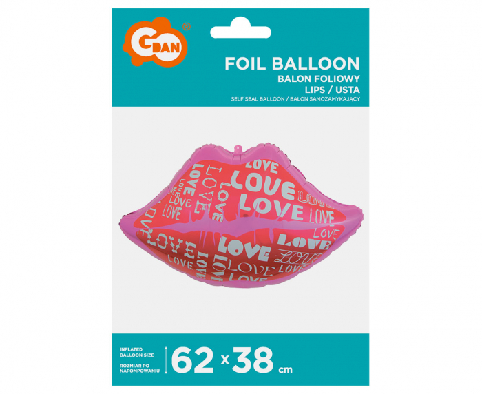 GOD BALON FOLIE ALUMINIU Lips&Love, 62*38cm FG-HULO [2]