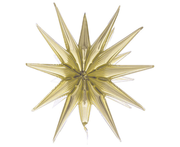 BALON FOLIE ALUMINIU Star 3D, champagne, 50cm FG-G3SZ [2]