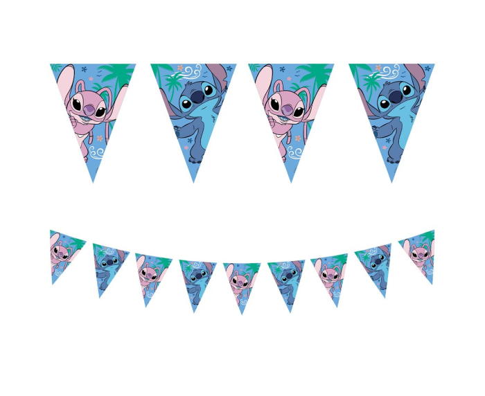 BANNER HARTIE, TRIUNGHIULAR, STITCH & ANGEL DISNEY 230CM 96913PR [1]