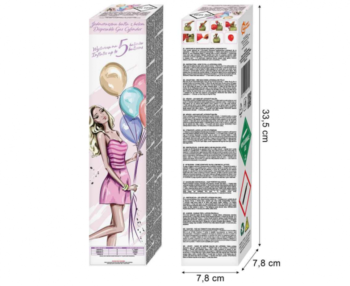 GOD BUTELIE CU HELIU PENTRU 5 BALOANE HG-BJ05 [3]