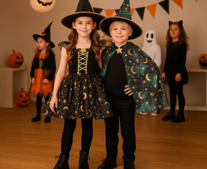 COSTUM PENTRU COPII 110/120CM VRAJITOARE, NEGRU SL-CA11 [4]