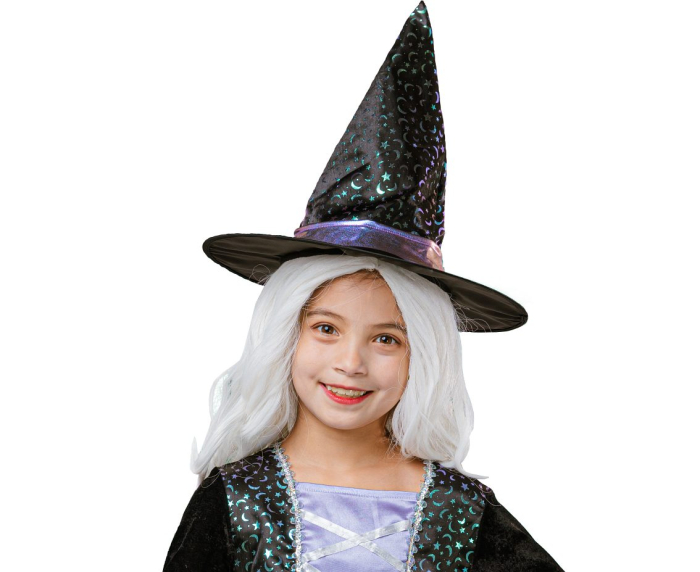 COSTUM PENTRU COPII 120/130CM VRAJITOARE, NEGRU-VIOLET SL-CZAM [2]