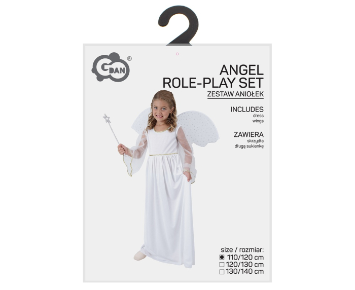 COSTUM PT COPII 110/120cm, rochie lunga, aripioare SL-AN11 [2]