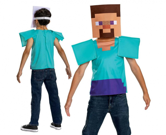 GOD COSTUM PT COPII M, 7-8 ANI STEVE ESSENTIAL-MINECRAFT 162429K-20L [1]