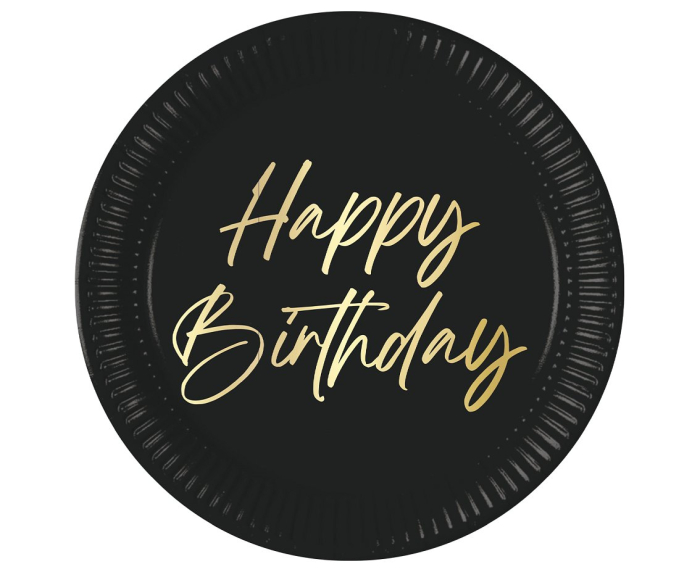 FARFURII CARTON Elegant Happy Birthday, Decorata, FSC, 23cm, 8/set 96613 [1]