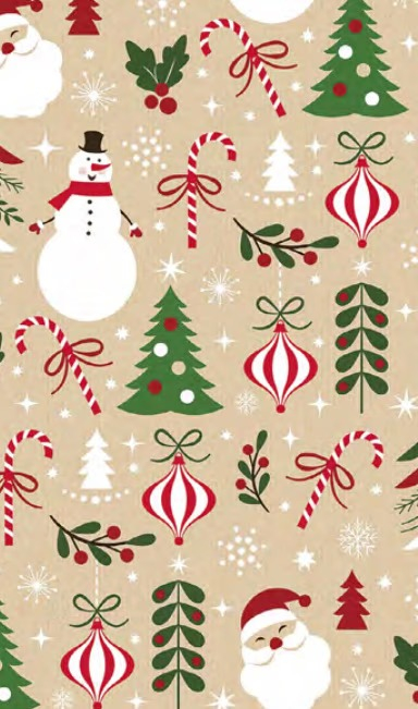 HARTIE AMBALAJ 200*70CM MOTIV CRACIUN KRAFT P2 KRAFT GW 4 [6]