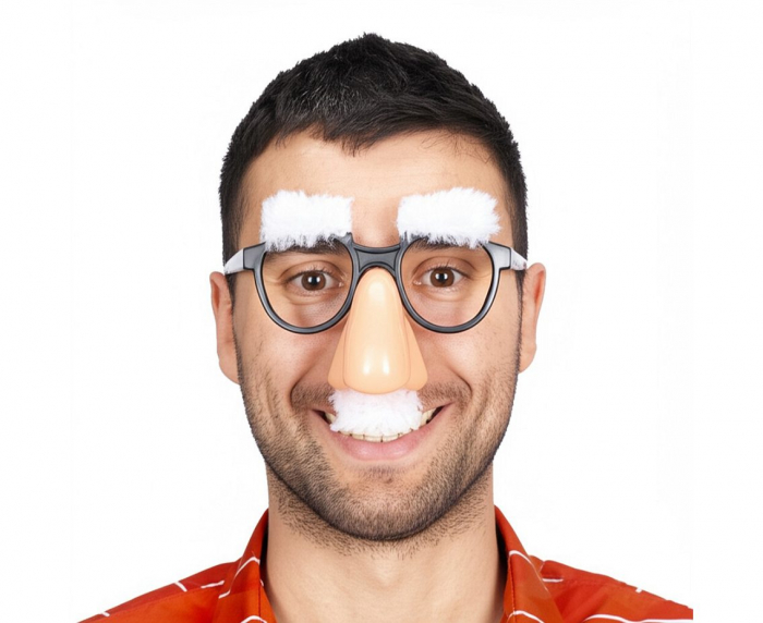 GOD OCHELARI PARTY PROFESOR CU NAS, MUSTATA SI SPRANCENE ALBE HC13715 [1]