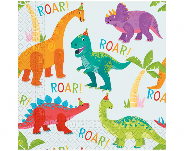 GOD SERVETELE 33*33CM 20/SET DINO PARTY 97976PR [1]