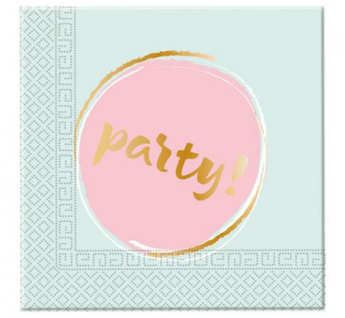 GOD SERVETELE 33*33CM 20/SET ELEGANT PARTY 89262 [1]