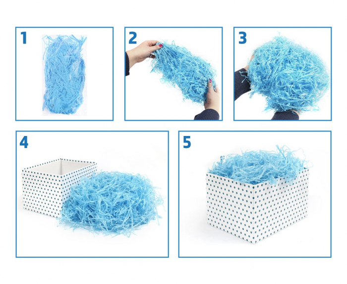 GOD Umplutura decorativa din hartie de matase, pentru cadouri, 30g, alb WM-WDBI [3]