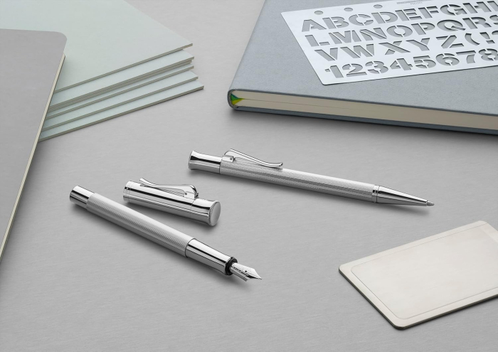 GRAF STILOU GUILLOCHE RODIUM F GRAF VON FABER-CASTELL GF146591 RH [2]