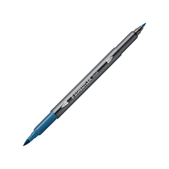 GRI CARIOCA STAEDTLER TIP PENSULA AQUARELL 2 CAPETE ALBASTRU VERZUI 3001-63 [1]