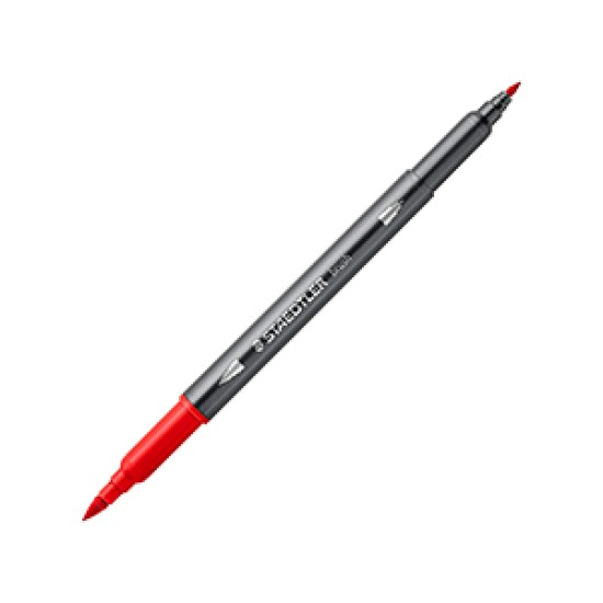 GRI CARIOCA STAEDTLER TIP PENSULA AQUARELL 2 CAPETE ROSU 3001-2 [1]
