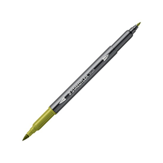 GRI CARIOCA STAEDTLER TIP PENSULA AQUARELL 2 CAPETE VERDE OLIV  3001-57 [1]