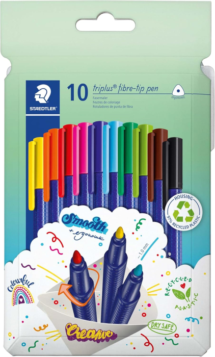 GRI CARIOCI STAEDTLER TRIPLUS  1MM 10/SET 323C10 [1]