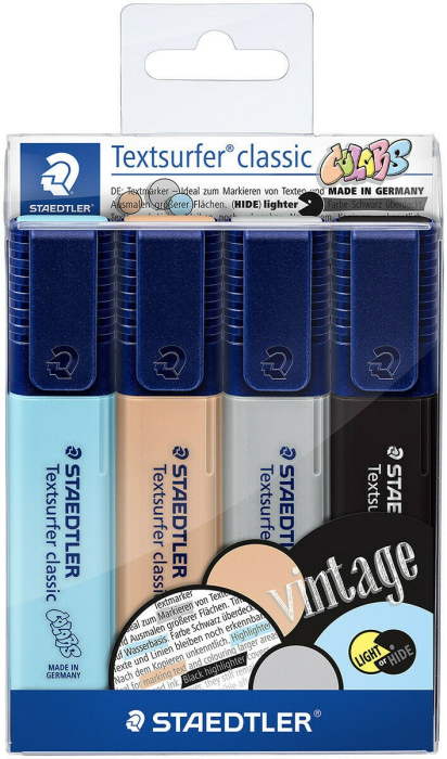 TEXTMARKER STAEDTLER 364CWP4 4/SET VINTAGE [1]