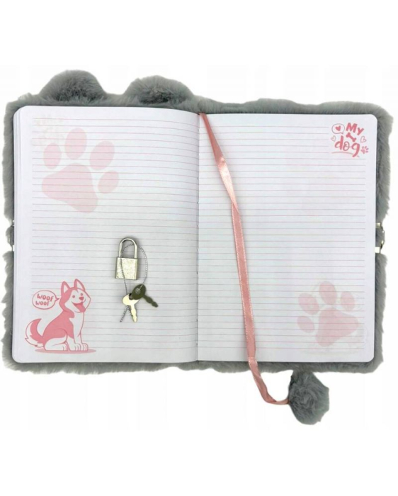 Jurnal cu Lacăt 3D A5 My Little Friend Husky Puf 96 File [2]