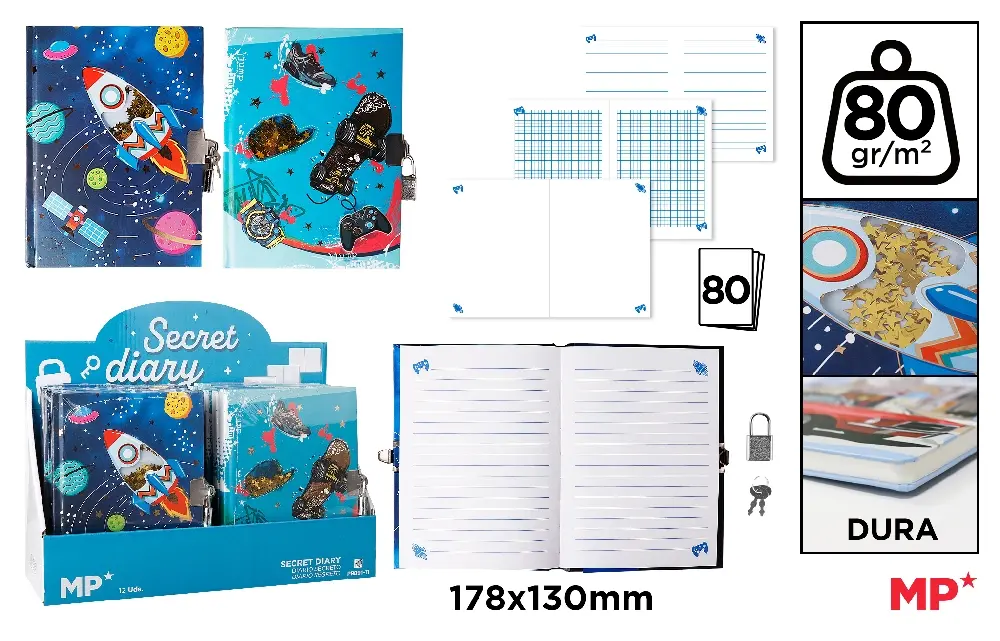 JURNAL CU LACAT IPB 178*130MM 80F CERVANTES SPATIU COSMIC PB891-11 [3]