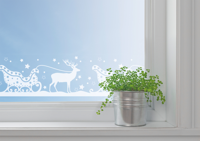 BANDA AUTOADEZIVA DECORATIVA FEREASTRA 200*7.5CM SANIE CU REN ALB 3584483 [3]