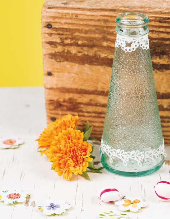 KP BANDA DECORATIVA HARTIE AUTOADEZIVA 12MM*2M DANTELA ALBA FLUTURE 4880089 [3]