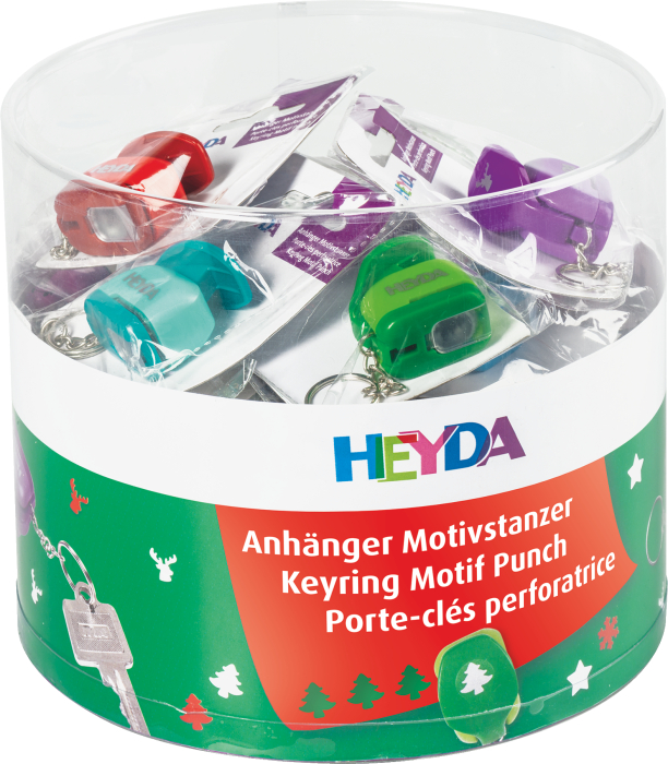 BRELOC MINI PERFORATOR DECORATIV HEYDA 1CM MOTIV CRACIUN 3687681 [4]