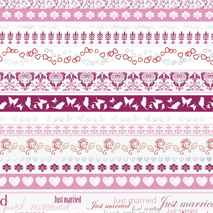 KP CARTON A4 200GR MOTIV "JUST MARRIED BORDER" ROSU 4772602 [2]