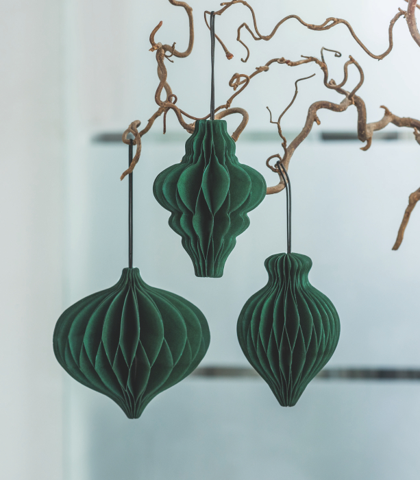 GLOB HARTIE 10CM 3/SET PICATURA TIP FAGURE VERDE INCHIS 4870728 [1]